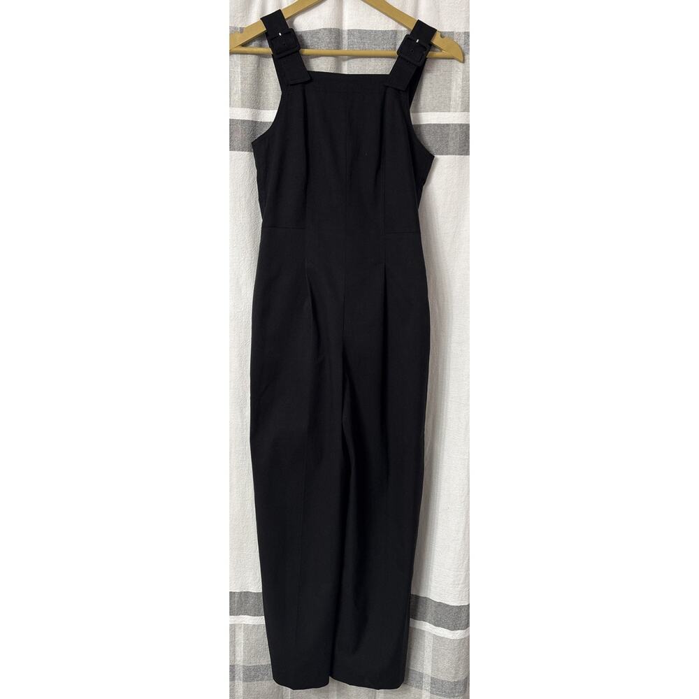EUC Club Monaco Women's Size 00 Jumpsuit Overalls Black Cropped Pants 1 Piece